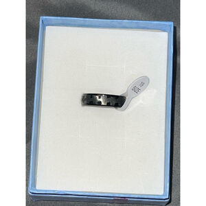 Men's Ring Size 9 Black Stainless Steel men’s size 9.5 or 10